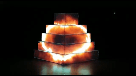 نورپردازی سه بعدی بر روی کیک