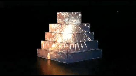 نورپردازی سه بعدی بر روی کیک