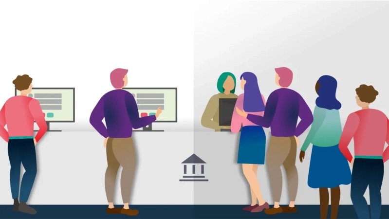 استندهای لمسی در صنعت بانکداری