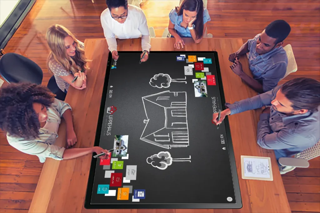 کاربرد میز لمسی در جلسات تیمی