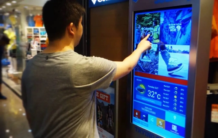 کیوسک لمسی در مراکز خرید
